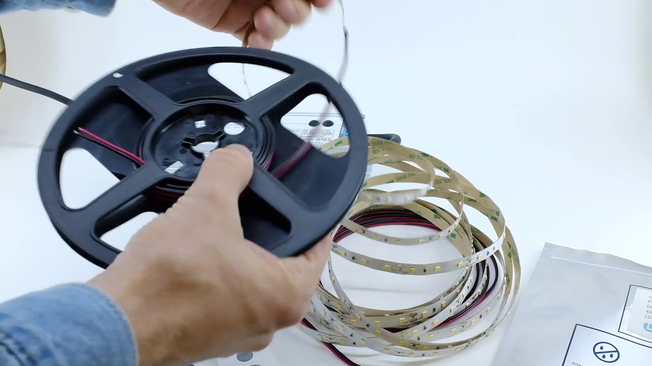 Ledtekfi LED strip kit 4000K with dimmer unboxing - LED-nauha keittiöön himmentimellä unboxing