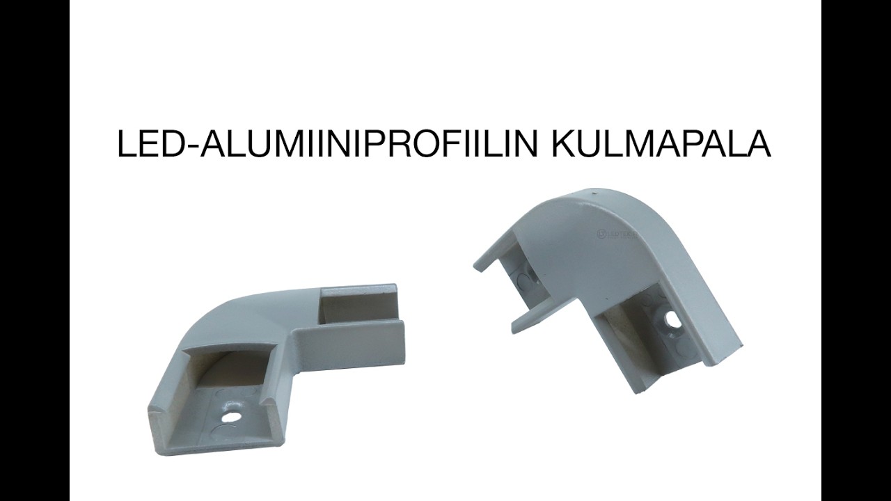 LED-alumiiniprofiilin 1708 kulmapala harmaa | Ledtek