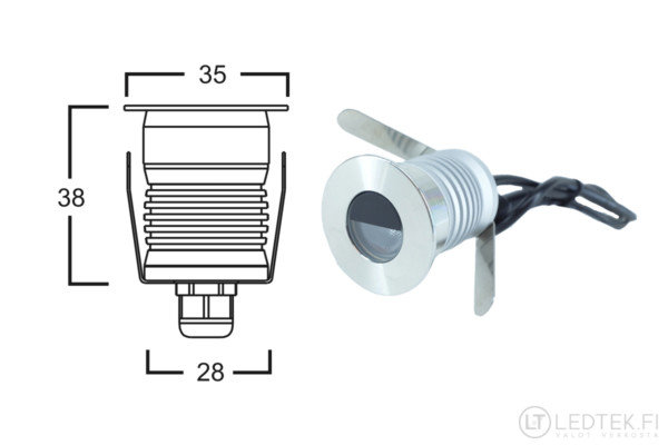 LED-kynnysvalo IP68
