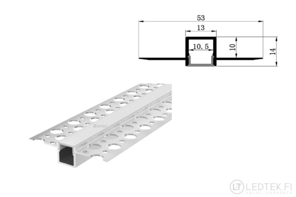 LED profile drywall