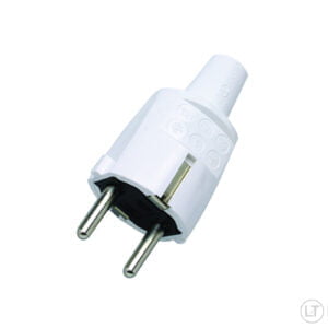 AC Power Plug Opal Rtv White IP44