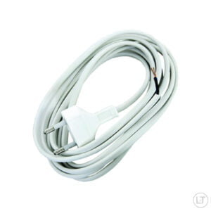 AC Power Plug Cord Opal White 2,5m