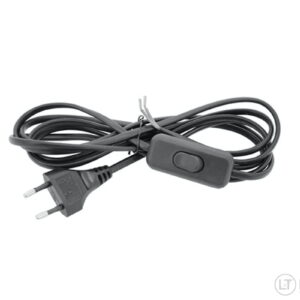 Intermediate Switch With Cord Black 2m + 0,5m
