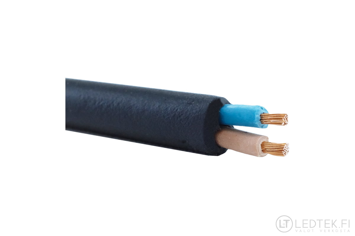 Rubber cable 2 x 1 mm²