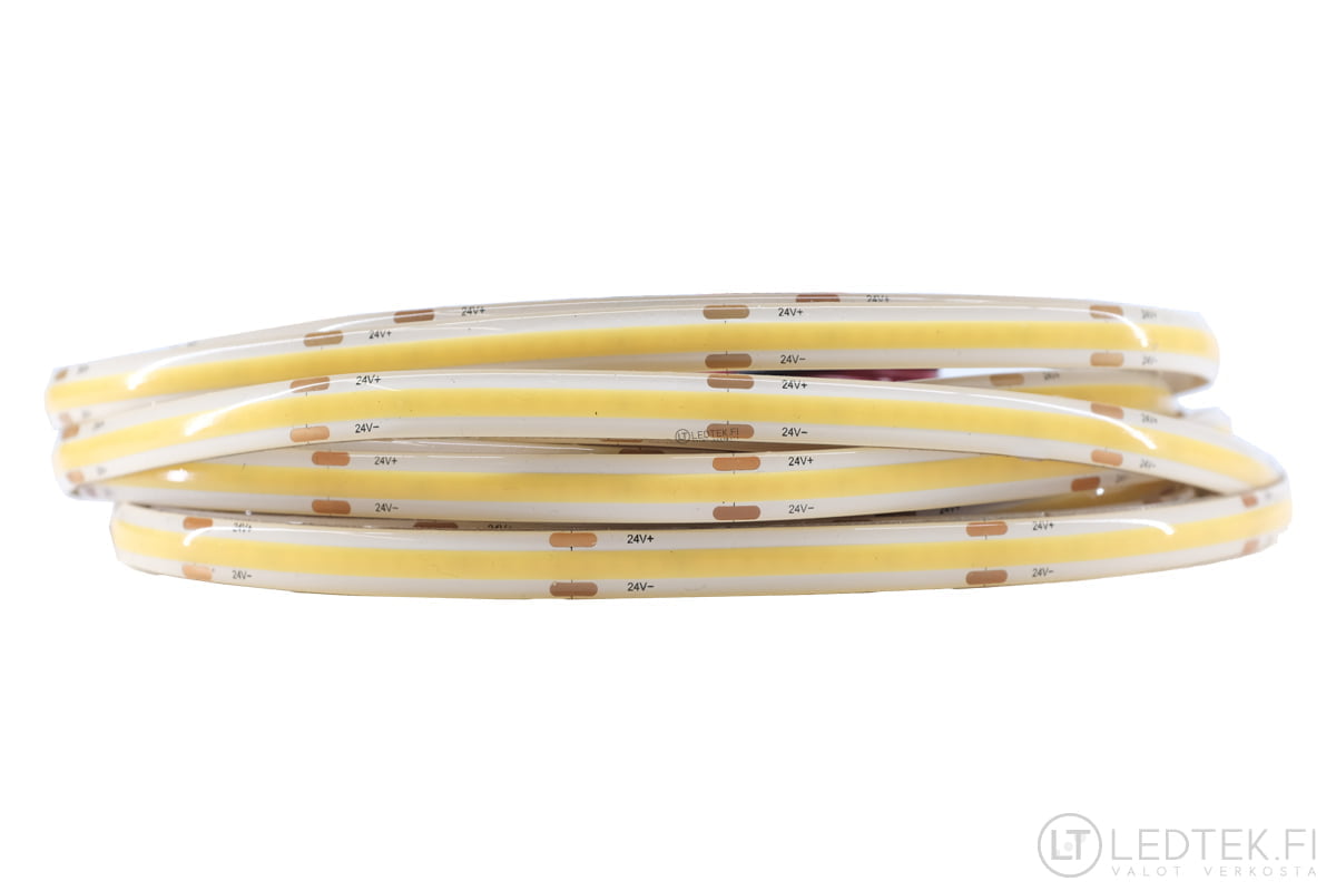 CRI90 COB LED Strip 3000K 4.5W IP54 24V