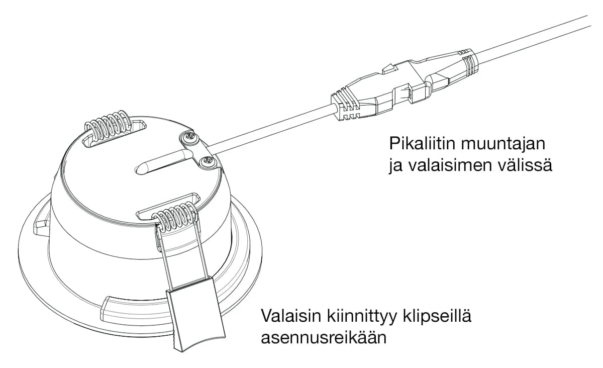 LED-alasvalo himmennettävä