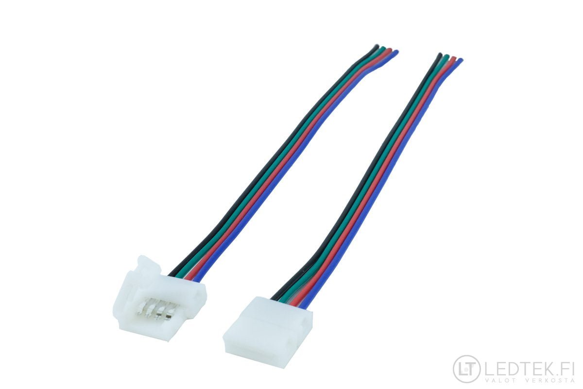 LED strip 1-end connector RGB 10 pcs