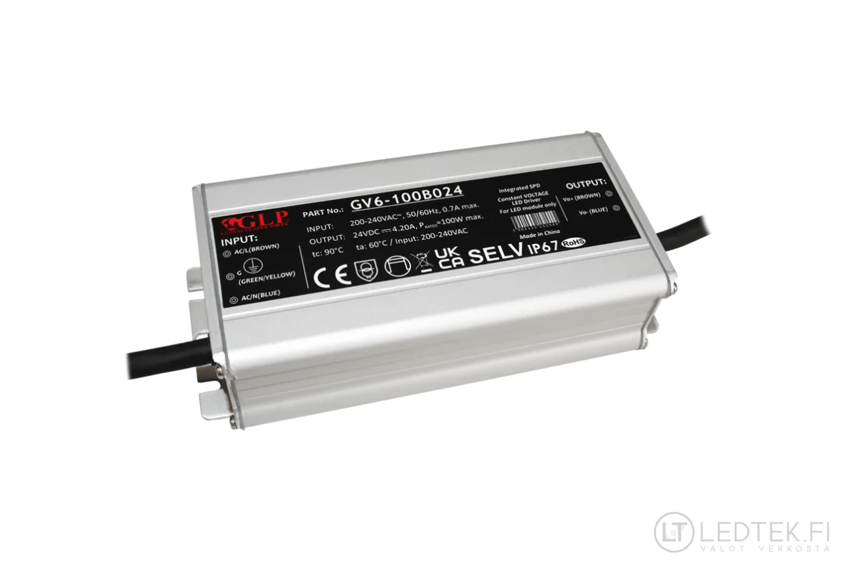 LED-muuntaja 100W 24V LED-nauhalle