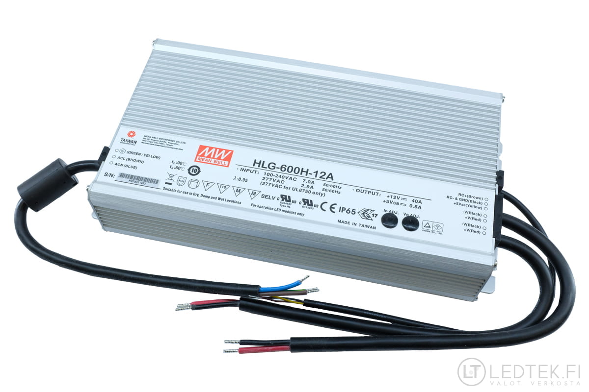 Mean Well LED-driver 480W 12V