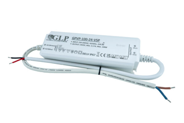 GLP VSP LED-muuntaja 100W 12V IP67 – Vesitiivis virtalähde LED-nauhoille