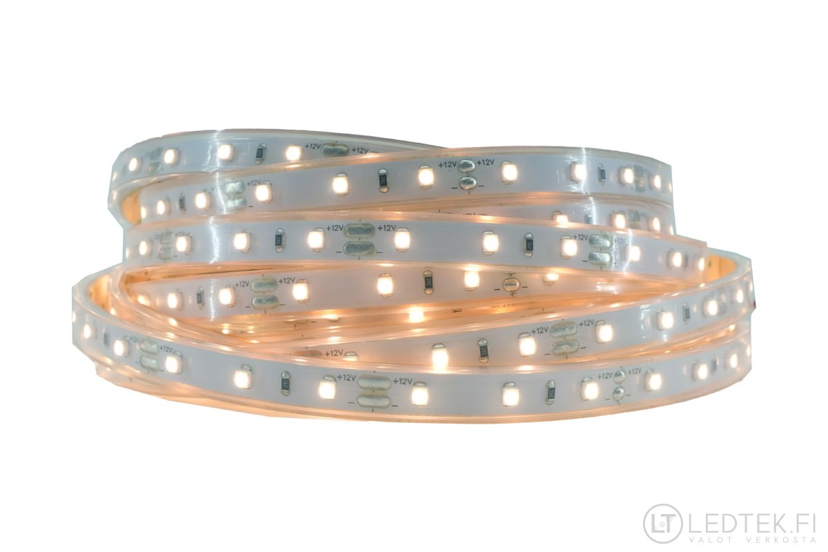 CRI90 LED strip in silicone tube 3000K 4.8W