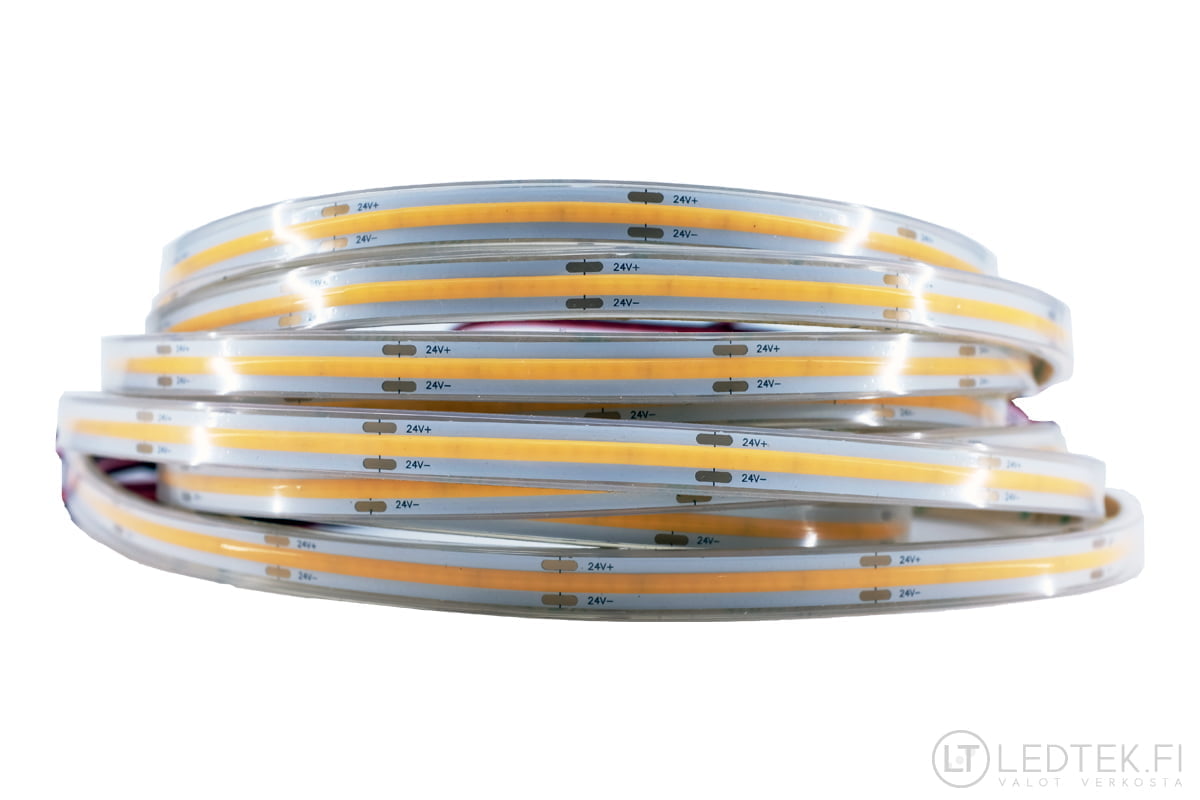 Saunan LED-valaistuspaketti 4000K 24V COB – valmis LED-nauhapaketti saunaan