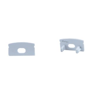LED Aluminum Profile 1707 Endpiece (Hole) 5 Pcs White