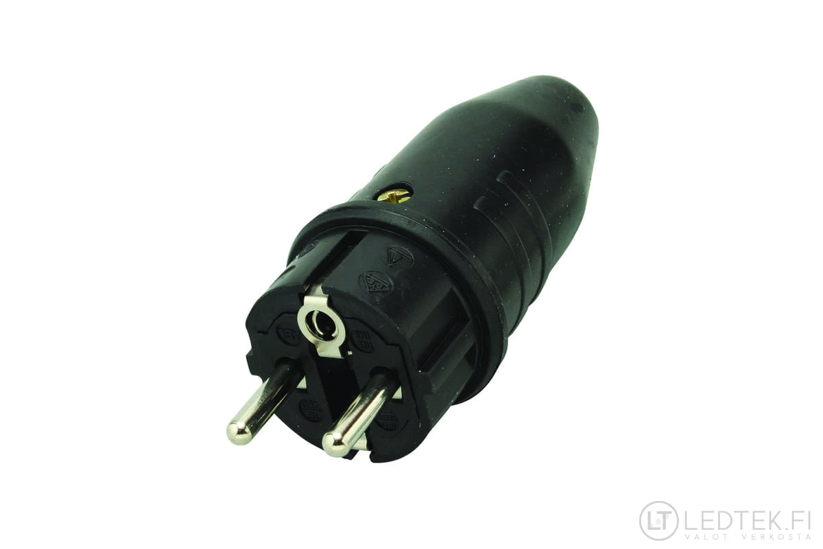 Plug Opal IP44 3x2,5 Solid Rubber