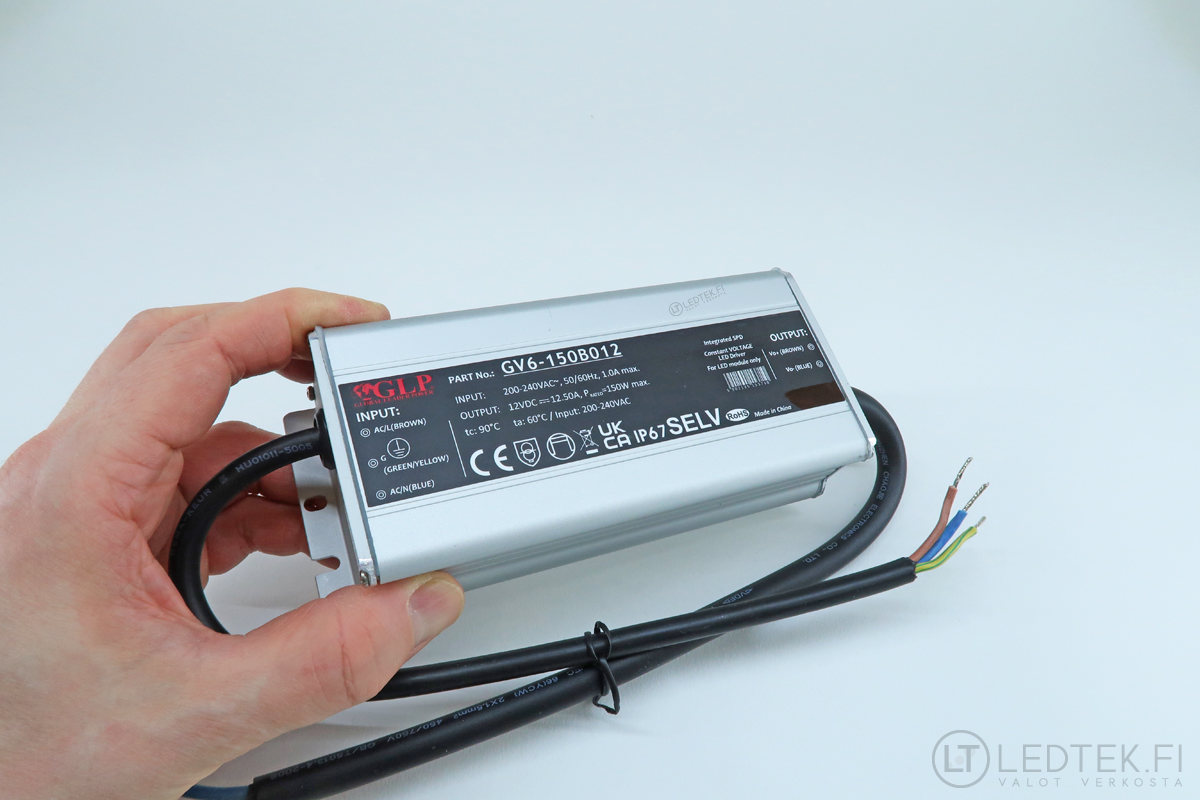 LEDTEK LED-muuntaja 150W 12V