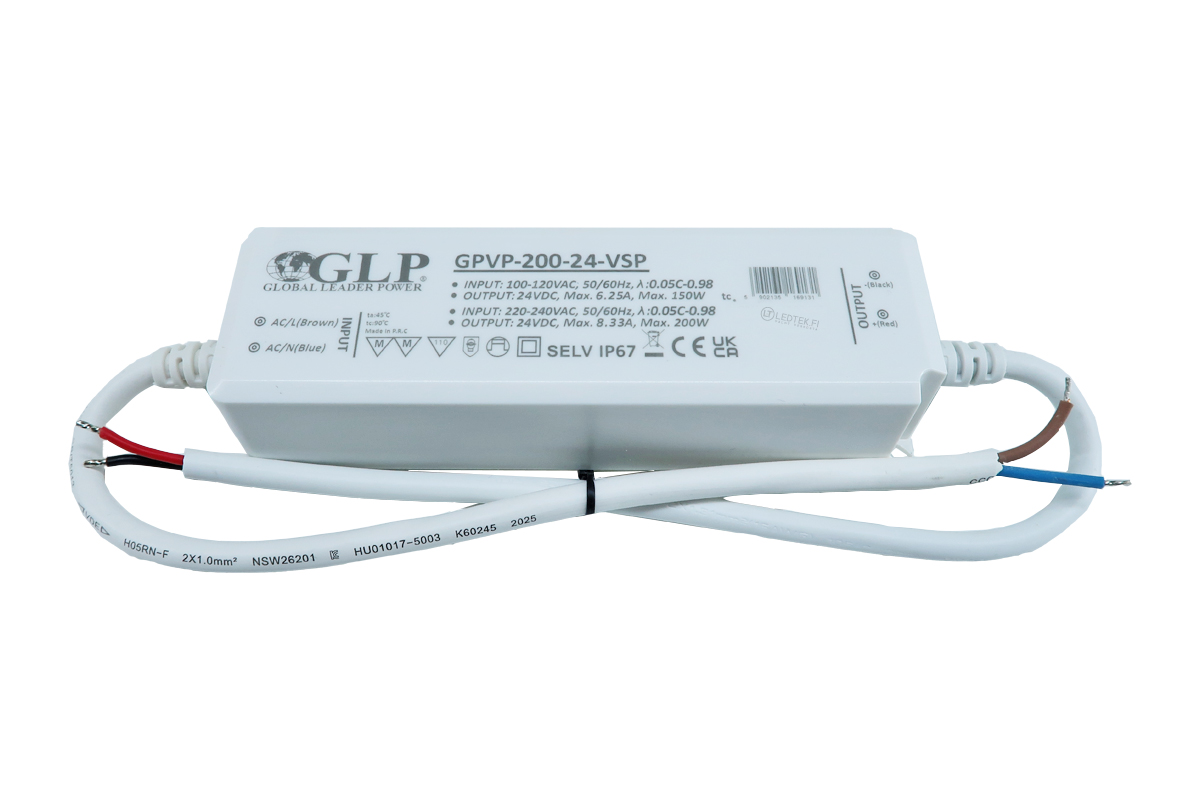 LEDTEK LED-muuntaja 200W 12V