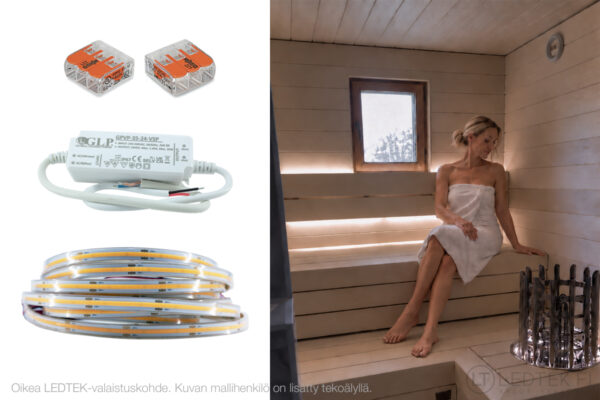LEDTEK LED-nauha saunaan
