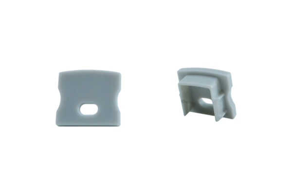 LED-alumiiniprofiilin päätypala harmaa