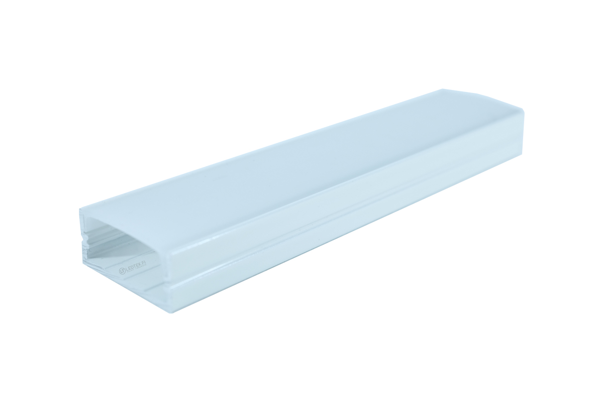 Valkoinen LED-alumiiniprofiili 2310 LED-nauhalle keittiöön ja muihin tiloihin.