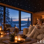 LED-tähtitaivas mökille. Villa, resort. Himmennettävä tunnelmavalaistus.