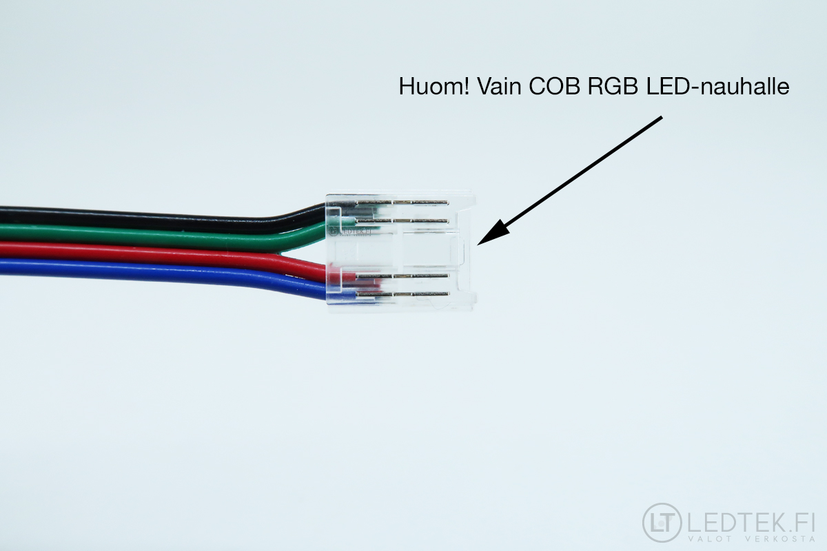 COB RGB LED-nauhan liitin