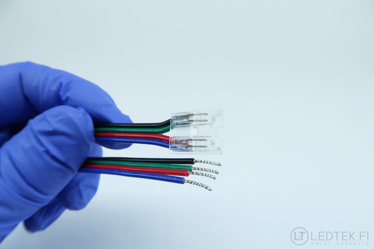 COB RGB LED-nauhan liitin